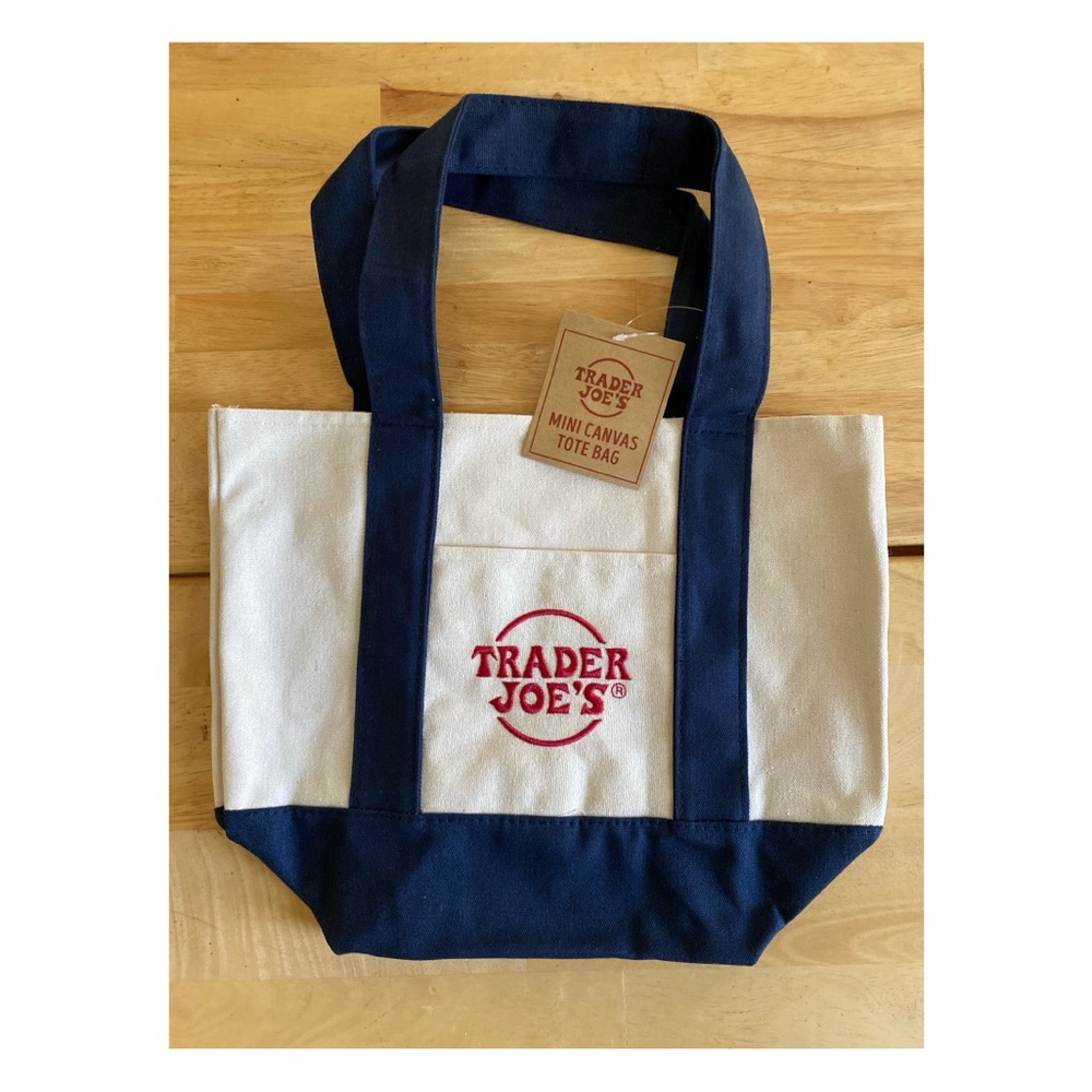 Trader Joe’s mini tote- NAVY BLUE